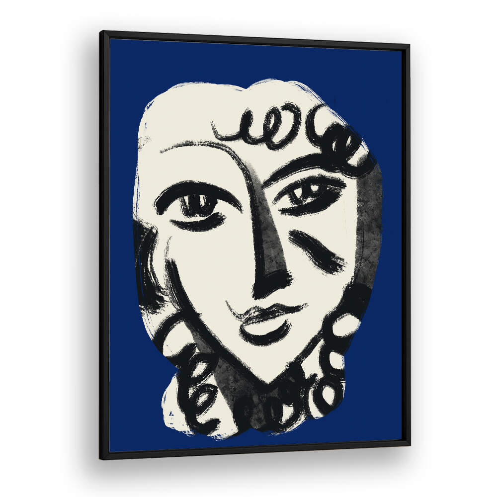 LOVELY GIRL IN BLUE , PORTRAITS & FIGURATIVE ILLUSTRATIONS