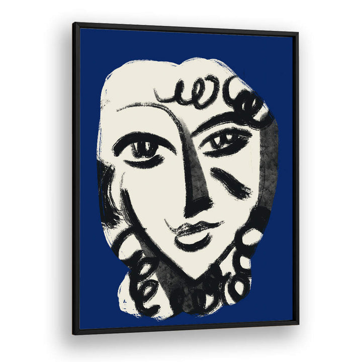 LOVELY GIRL IN BLUE , PORTRAITS & FIGURATIVE ILLUSTRATIONS