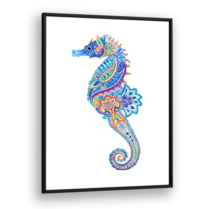 FLORAL SEAHORSE DREAM , BEACH PAINTINGS