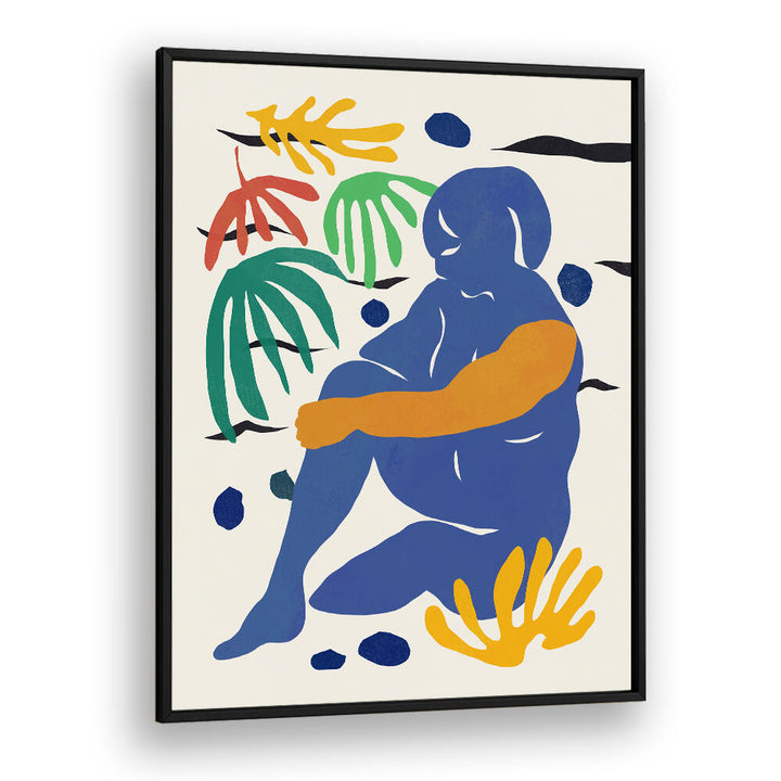 BLUE FIGURE ABSTRACT , COMIC POSTERS