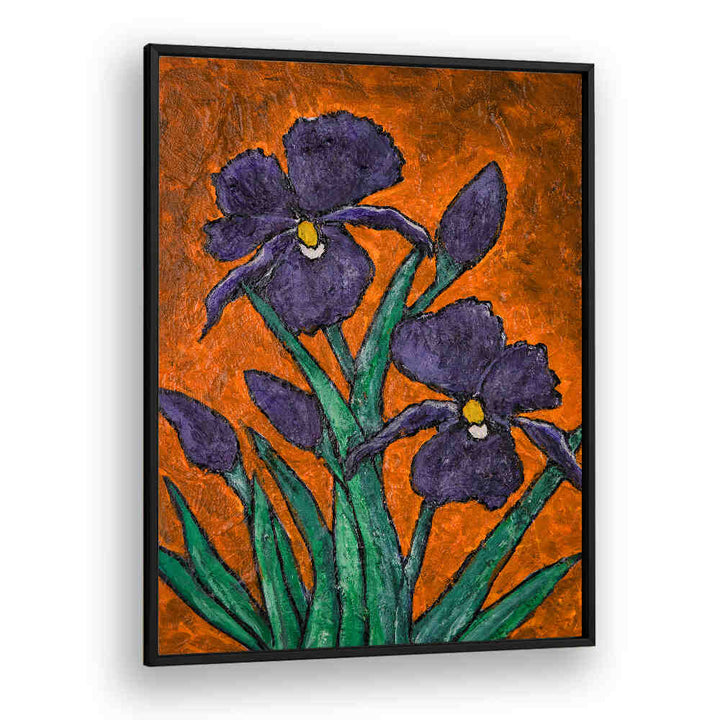 Vibrant IRISES III, FLORAL FLOWER PAINTINGS, perfect for transforming your living space into a floral haven.