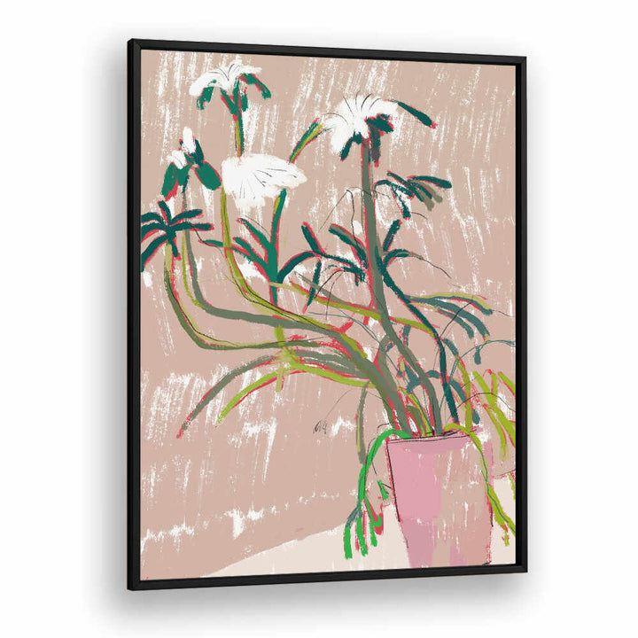 FLORAL  IN A PINK VASE , FLORAL FLOWER PAINTINGS
