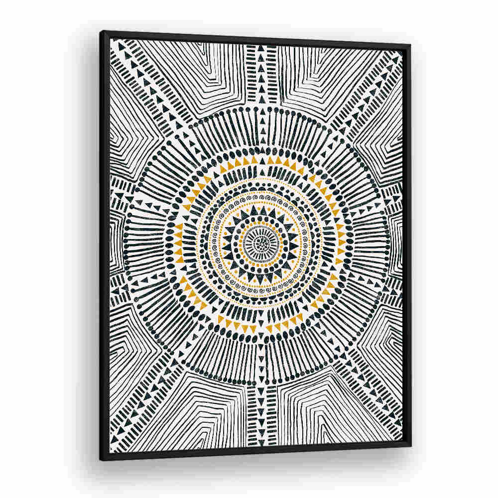 TRIBAL SUN II , PATTERN ART PRINTS