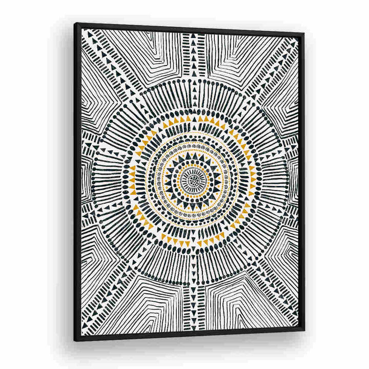 TRIBAL SUN II , PATTERN ART PRINTS
