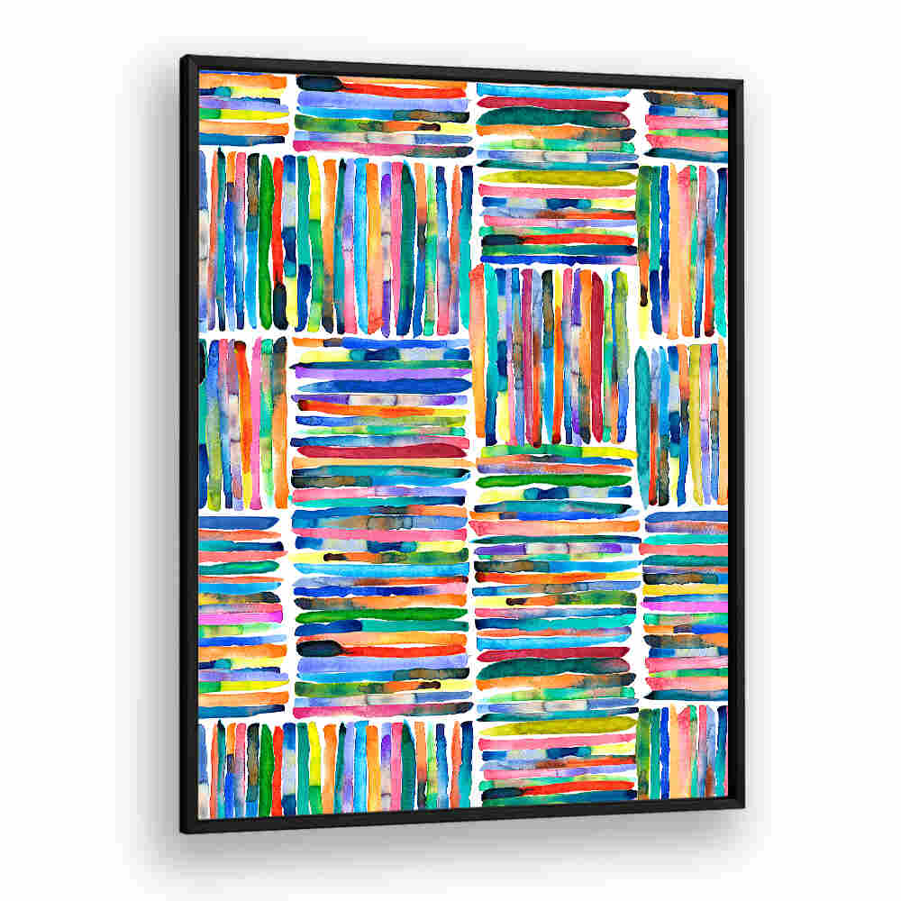 WATERCOLOR COLORFUL HANDPAINTED STRIPES , ABSTRACT PAINTINGS