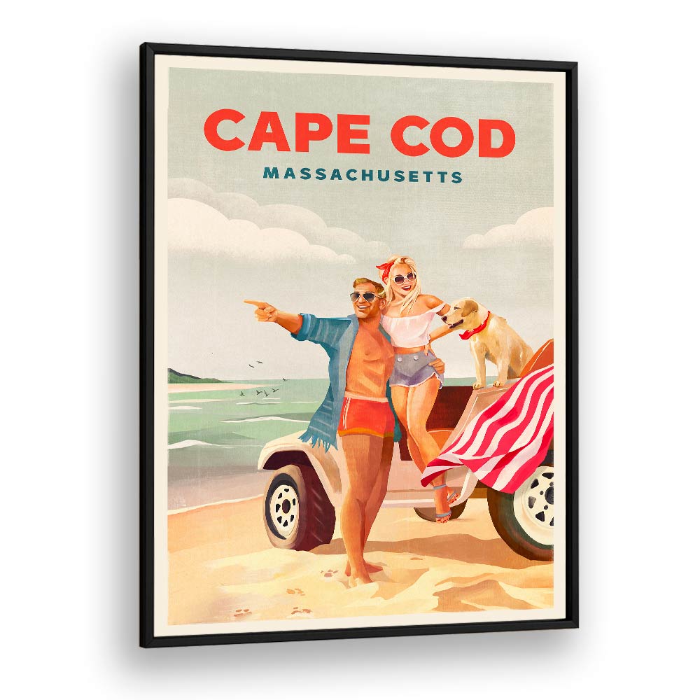 CAPE COD MASSACHUSETTS SUMMER BEACH ART BY THE WHISKEY GINGER , TRAVEL POSTERS