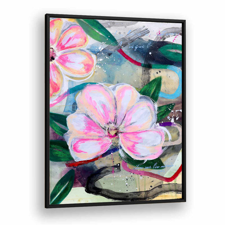 ART ON PAPER , FLORAL FLOWER PAINTINGS