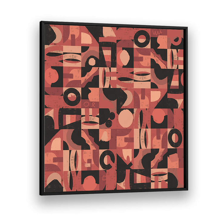MID CENTURY GRID PATTERN NINE , ABSTRACT PAINTINGS