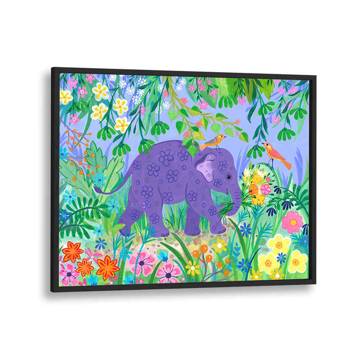 BLUE ELELPHANT , ANIMAL PAINTINGS