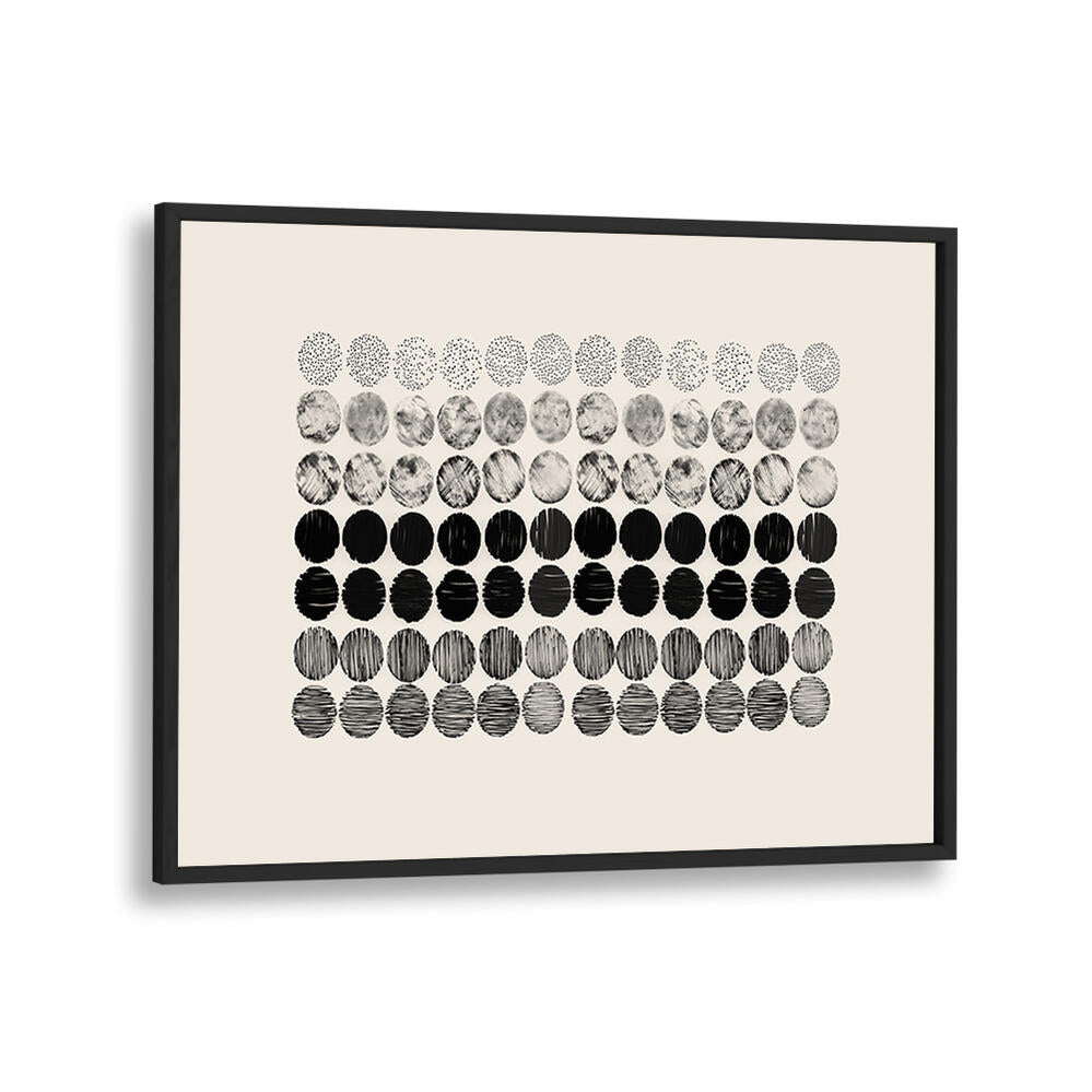 Elegant black and white design featuring MEDITATION CIRCLES, ABSTRACT PAINTINGS, perfect for enhancing your serene space.