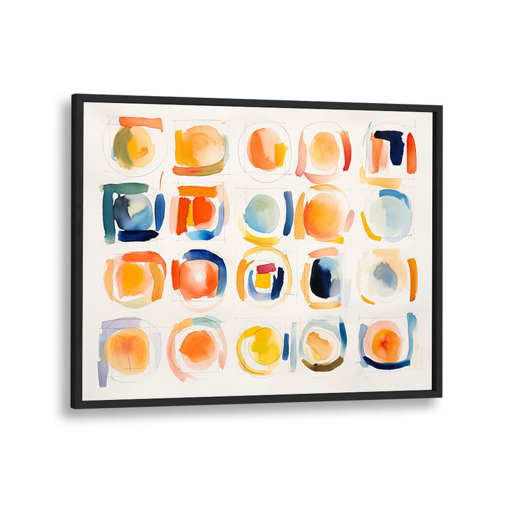 CIRCLES AND SQUARES , ABSTRACT PAINTINGS