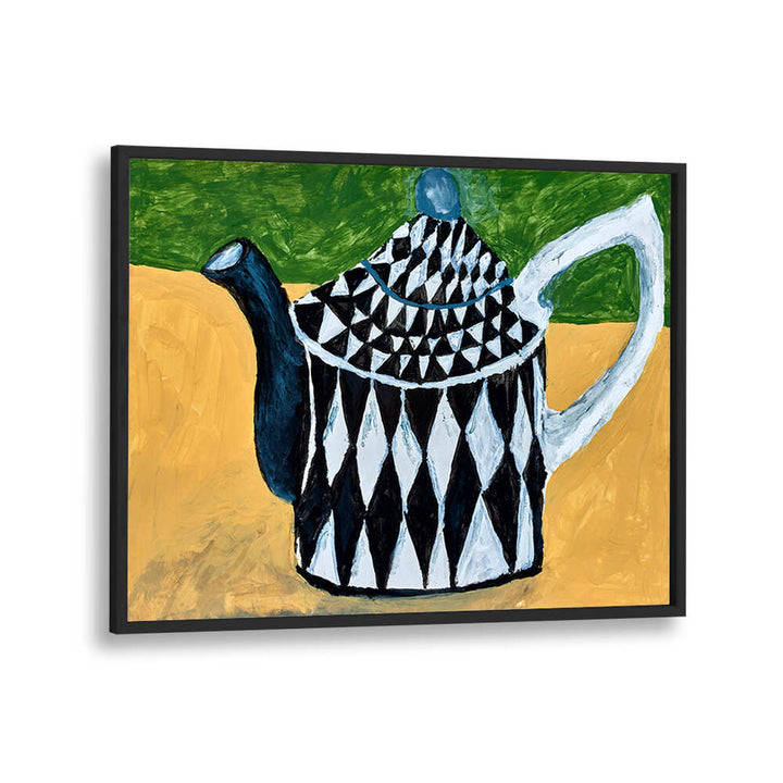 Stylish teapot illustration featured in TEAPOT, KITCHEN POSTERS, perfect for enhancing your culinary space.