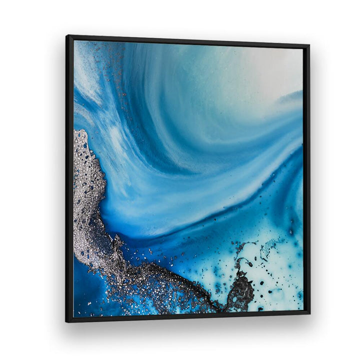 Vibrant blue hues and soothing tones define SHALLOW SEAS II, ABSTRACT PAINTINGS, perfect for contemporary decor.