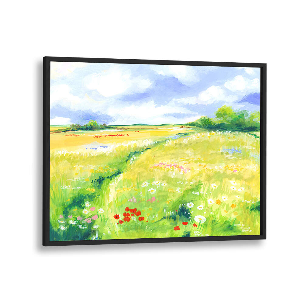 WILDFLOWER MEADOW , LANDSCAPE PAINTINGS