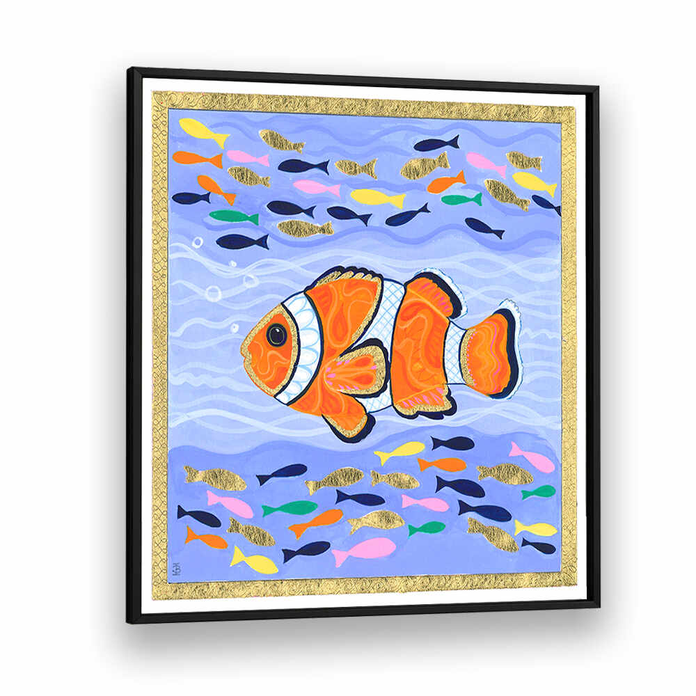 ORANGE CLOWN FISH , BEACH PAINTINGS