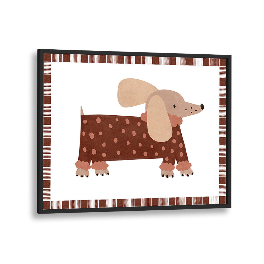 DOTTED DACHSHUND , KIDS ROOM PAINTINGS