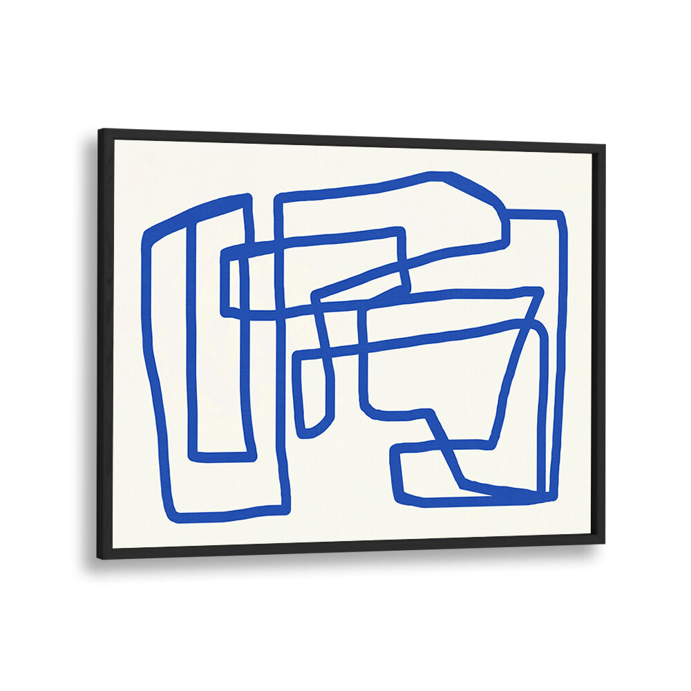 LINE ART IN COBALT BLUE