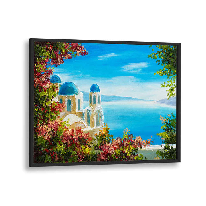BLUE AND WHITE SANTORINI PALETTE III , VINTAGE EUROPEAN PAINTINGS