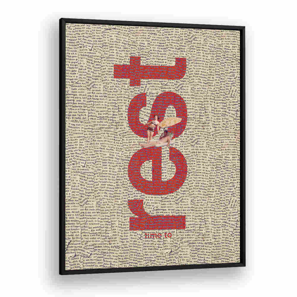 Typography poster featuring "TIME TO REST, QUOTES" for a stylish and motivational wall decor.