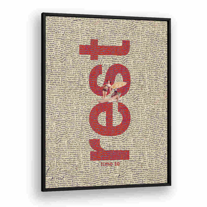 Typography poster featuring "TIME TO REST, QUOTES" for a stylish and motivational wall decor.