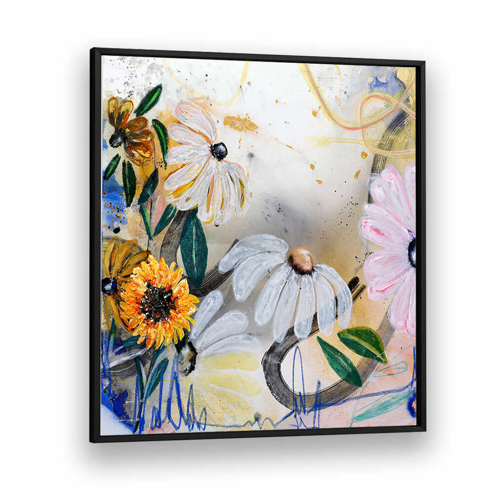 FLORAL ART V , FLORAL FLOWER PAINTINGS