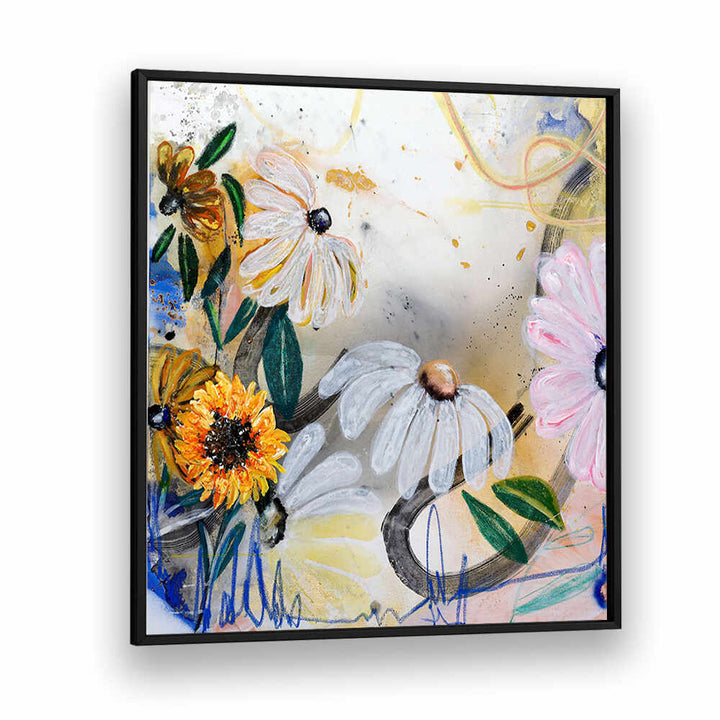 FLORAL ART V , FLORAL FLOWER PAINTINGS