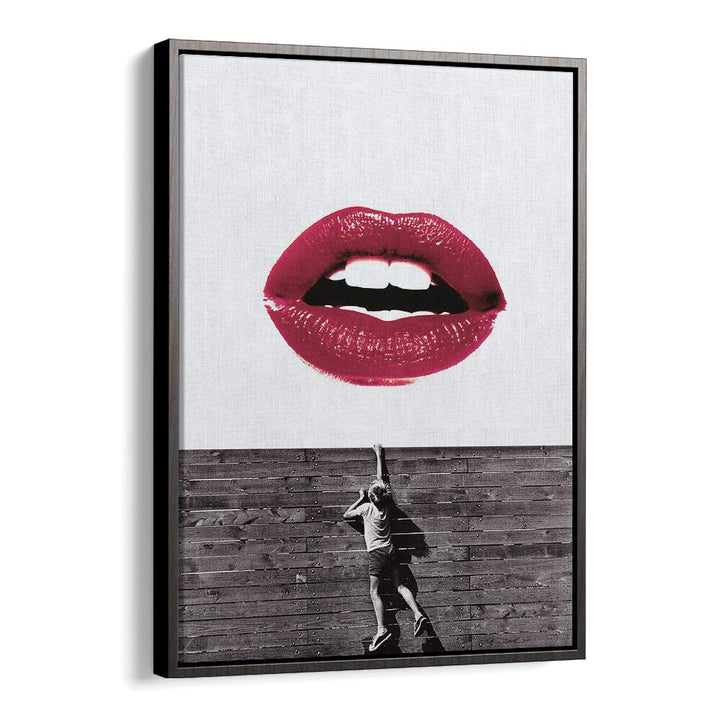 Curious Lips, Altered Art Prints showcase vibrant colors and unique design, perfect for any art lover's collection.