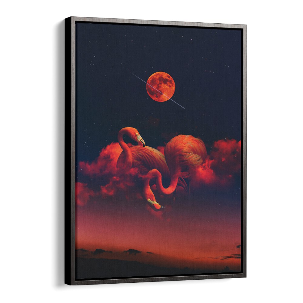 Vibrant RED FLAMINGOS, ANIMAL PAINTINGS bring lively elegance to your decor, featuring stunning red hues and majestic beauty.
