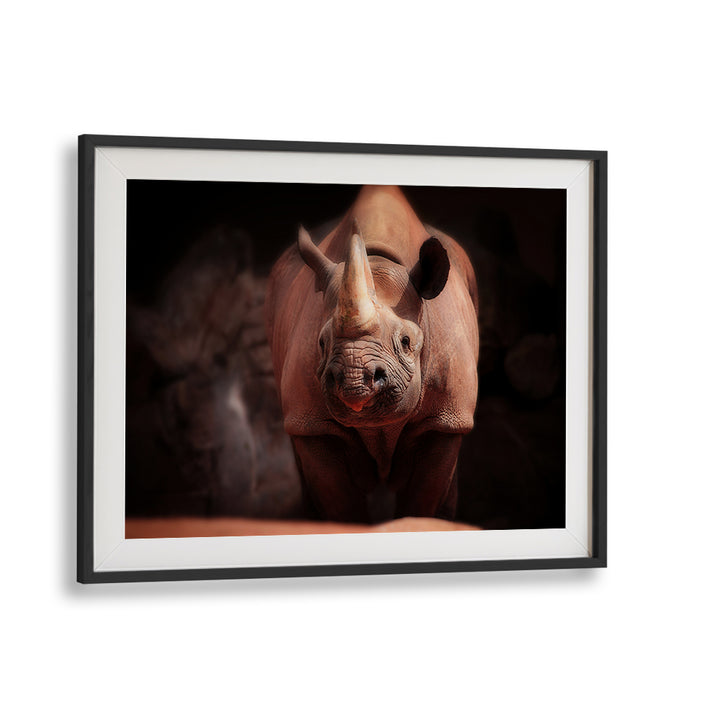 Stunning rhino photography print from WHAT'S GOIN ON, PHOTOGRAPHY PRINTS, capturing nature's raw beauty.