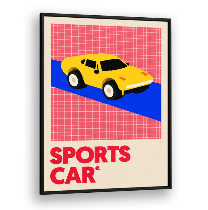Stylish SPORTS CAR poster featuring vibrant design, perfect for car lovers and decor enthusiasts. Ideal for CAR POSTERS collection.