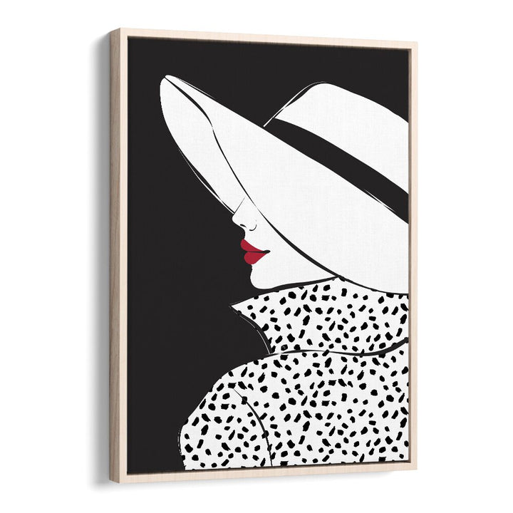 Blair by Martina Fashion Art Artwork in Oak Wood Floater Frame
