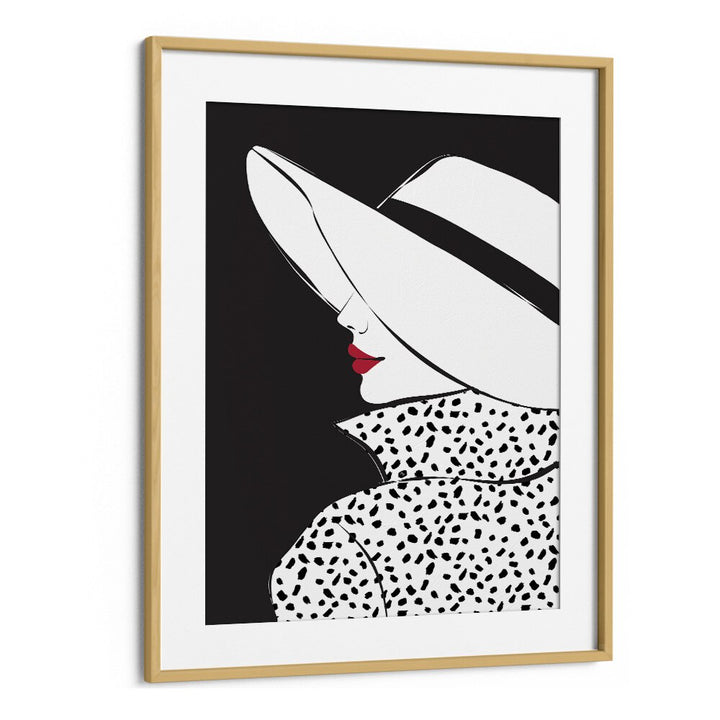 Blair by Martina Fashion Art Artwork in Oak Wood Frame With Mount
