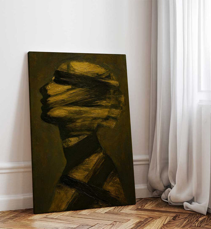 BLINDFOLDED WHISPER , EXPRESSIONISM PAINTINGS