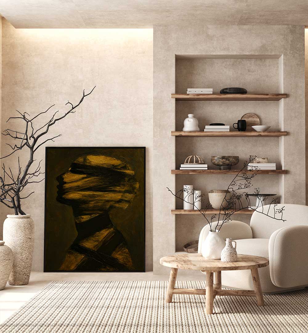 BLINDFOLDED WHISPER , EXPRESSIONISM PAINTINGS