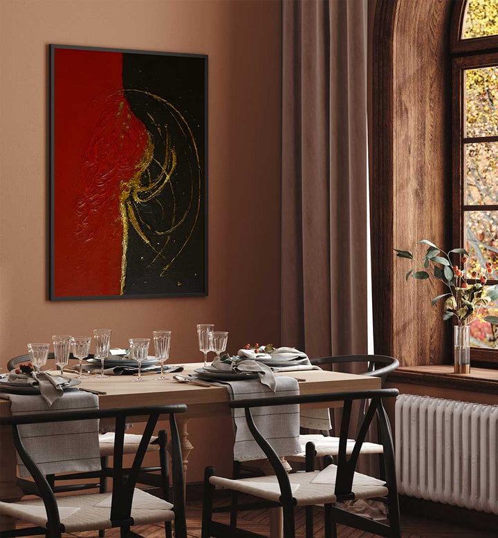 BLOOD AND GOLD SPIRAL , EXPRESSIONISM PAINTINGS