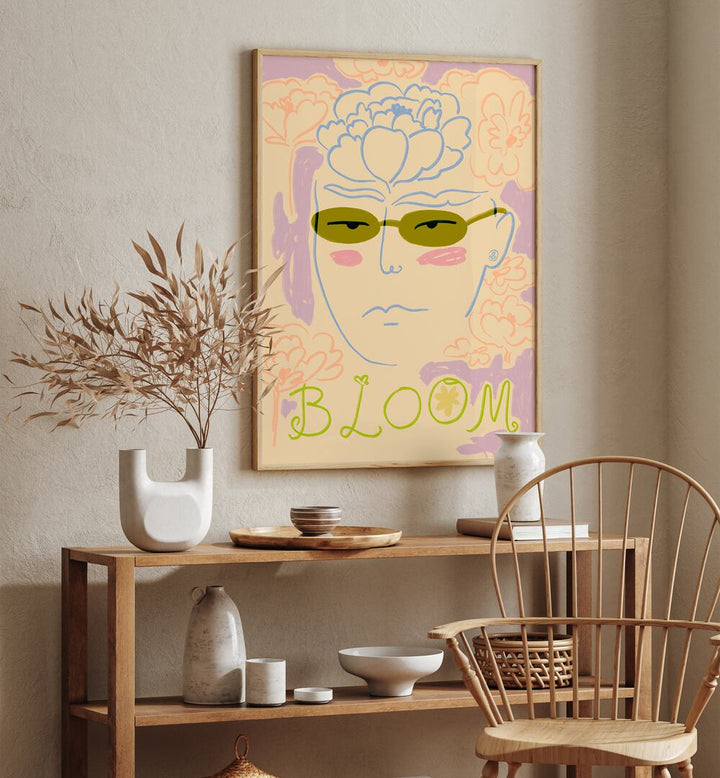 BLOOM II, PORTRAITS features a vibrant illustration, enhancing any space with artistic beauty and emotion.