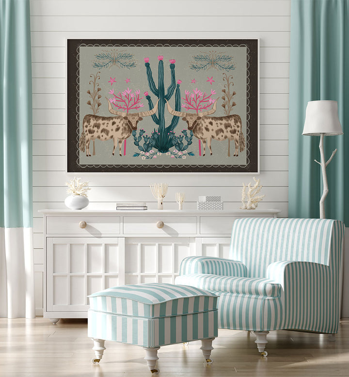 BLOOMING DESERT LONGHORNS