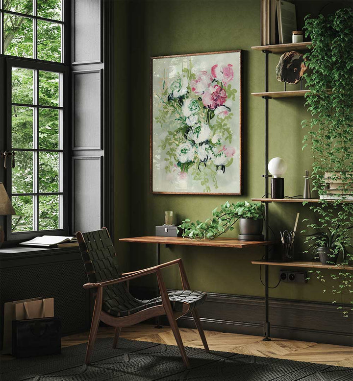 BLOOMING WHIRL , FLORAL FLOWER PAINTINGS