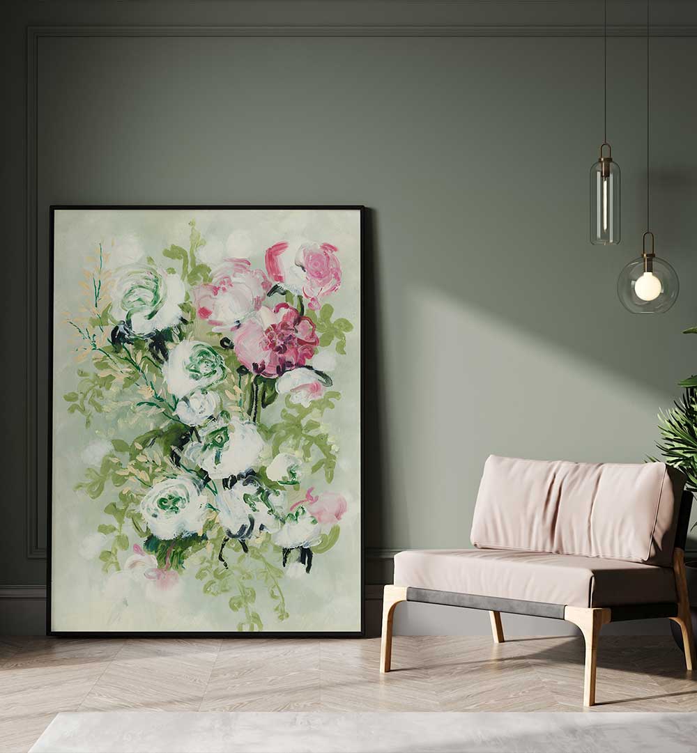 BLOOMING WHIRL , FLORAL FLOWER PAINTINGS