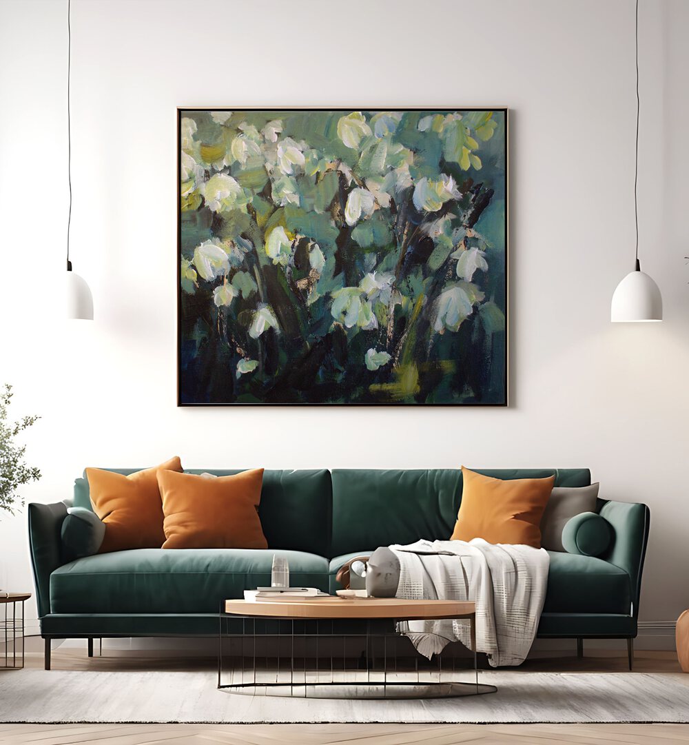 BLOOMING SERENITY, FLORAL FLOWER PAINTINGS bring nature's beauty into your home with stunning abstract floral art.