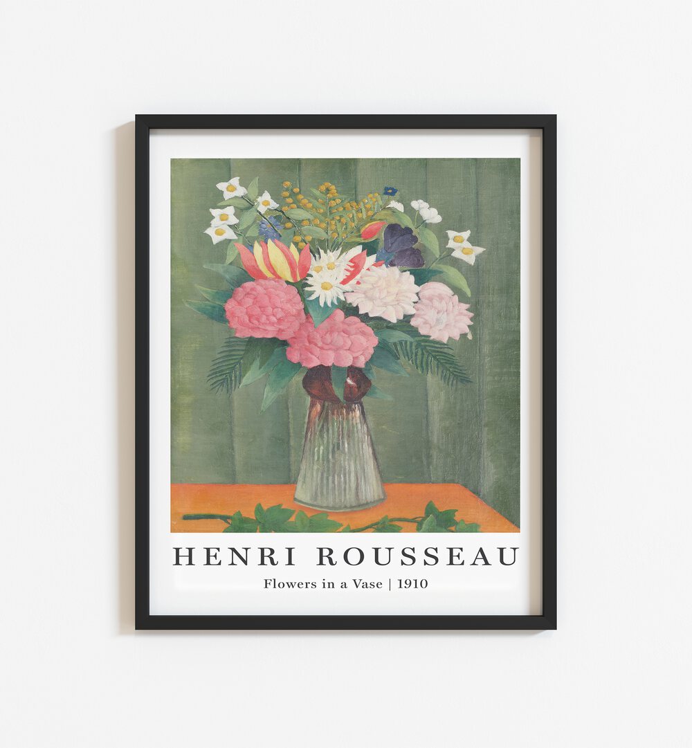 BLOOMS OF TRANQUILITY: FLOWERS IN A VASE (1910) , VINTAGE PAINTINGS
