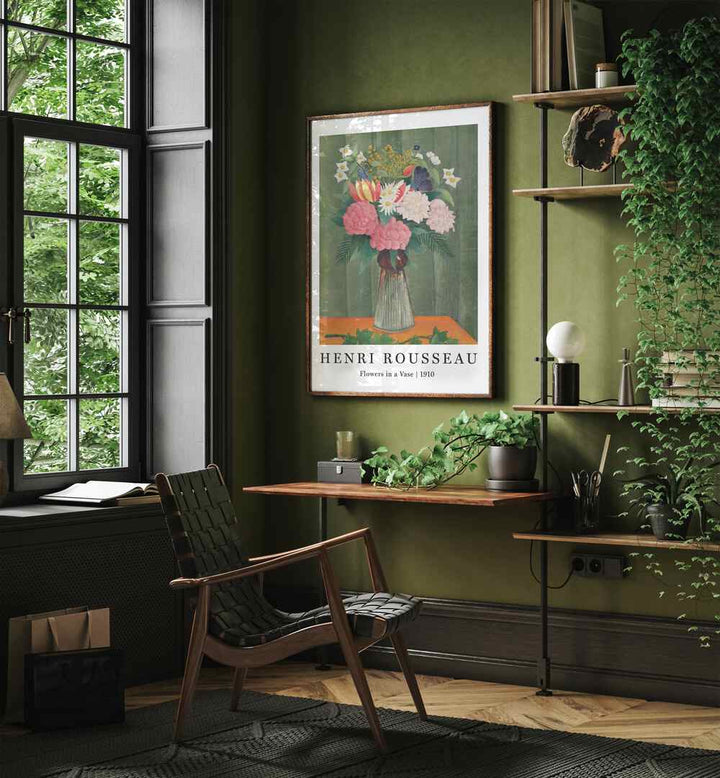 BLOOMS OF TRANQUILITY: FLOWERS IN A VASE (1910) , VINTAGE PAINTINGS