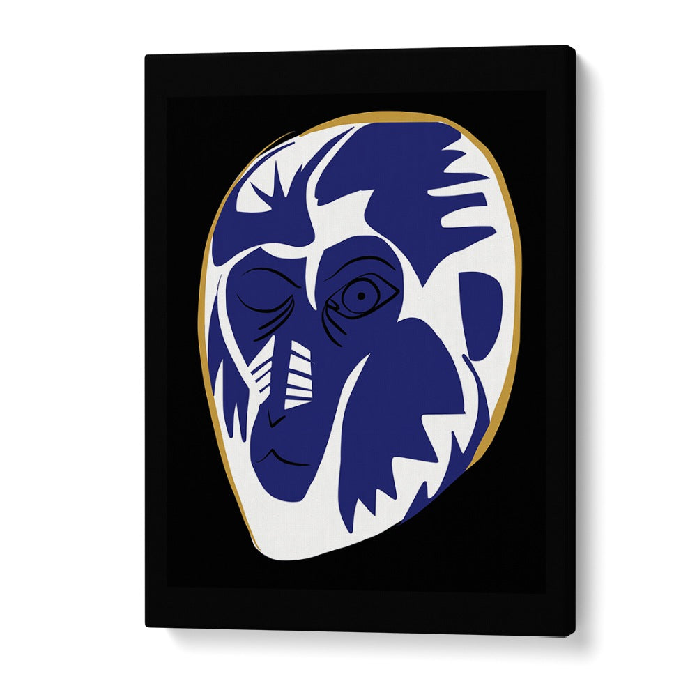 Blue Baboon Abstract Art Artwork in Gallery Wrap 