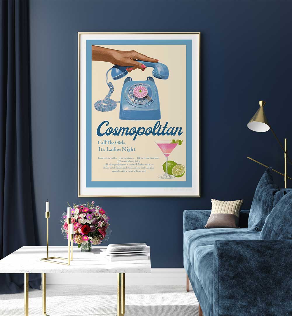 BLUE COSMO , FASHION POSTERS
