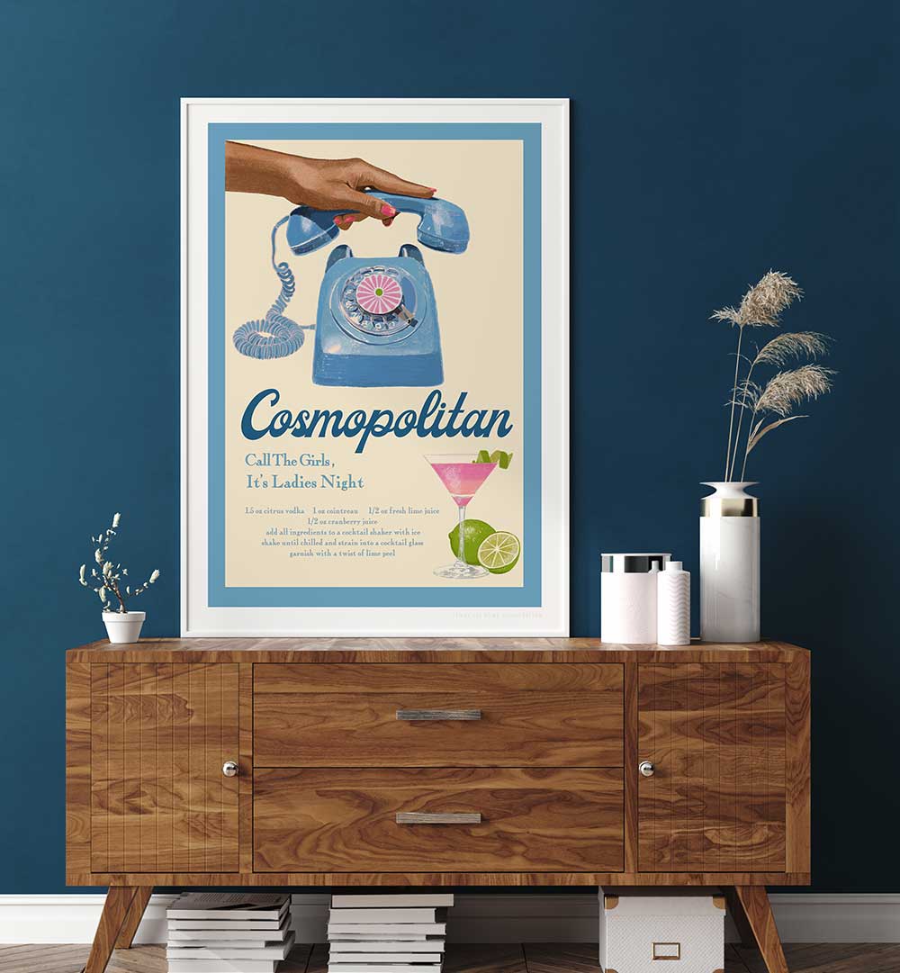 BLUE COSMO , FASHION POSTERS