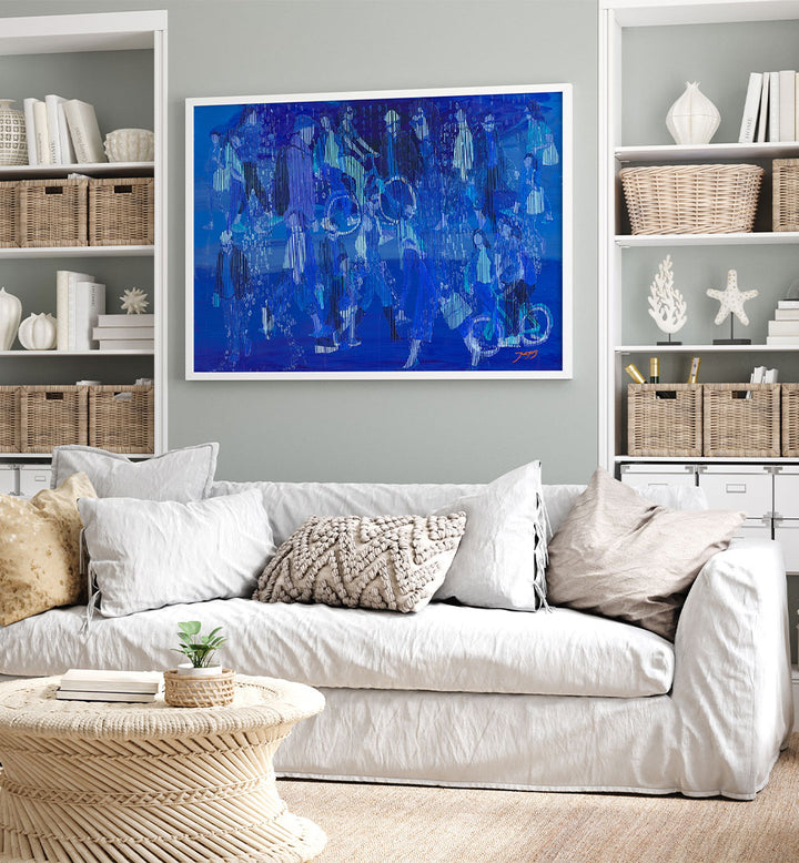 BLUE DIGITAL CROWD