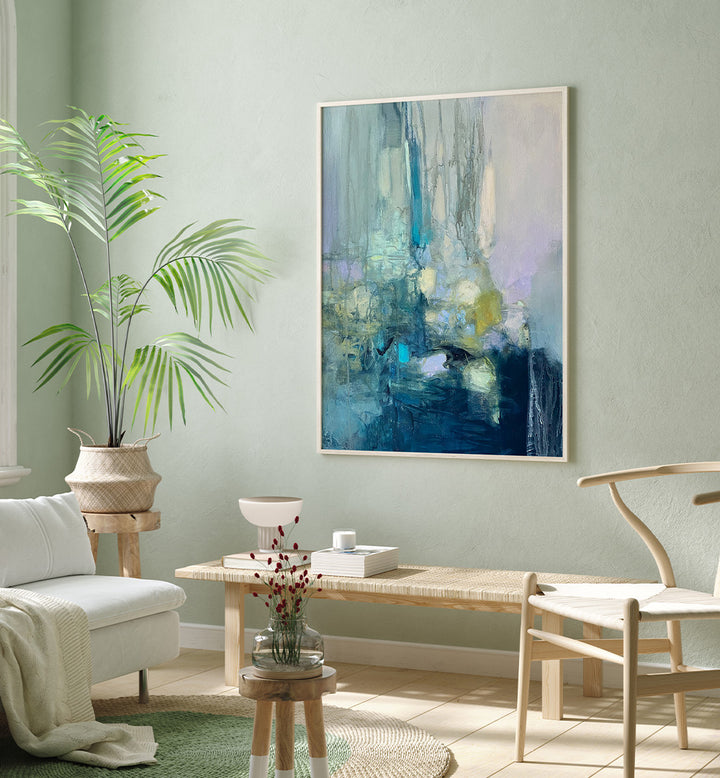 BLUE GREEN ABSTRACT FLOW