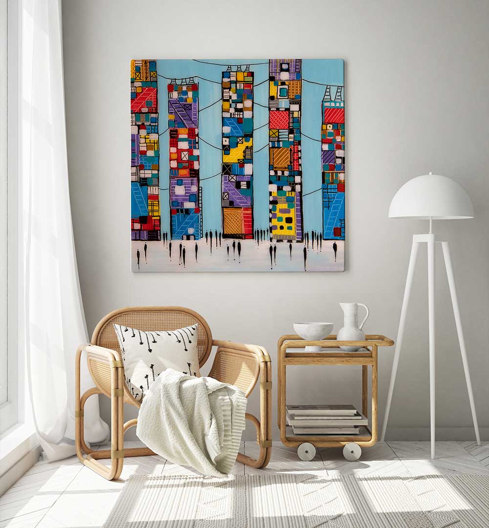 BLUE SKY , MODERN IMPRESSIONISM PAINTINGS