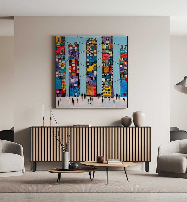 BLUE SKY , MODERN IMPRESSIONISM PAINTINGS