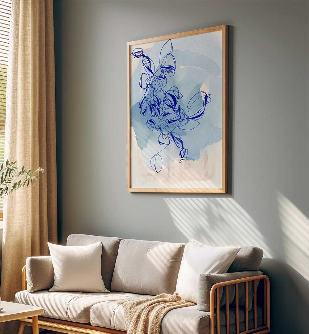 BLUE VINE ELEGANCE , ORGANIC FORMS